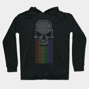 Hacker Puke Skull Hoodie